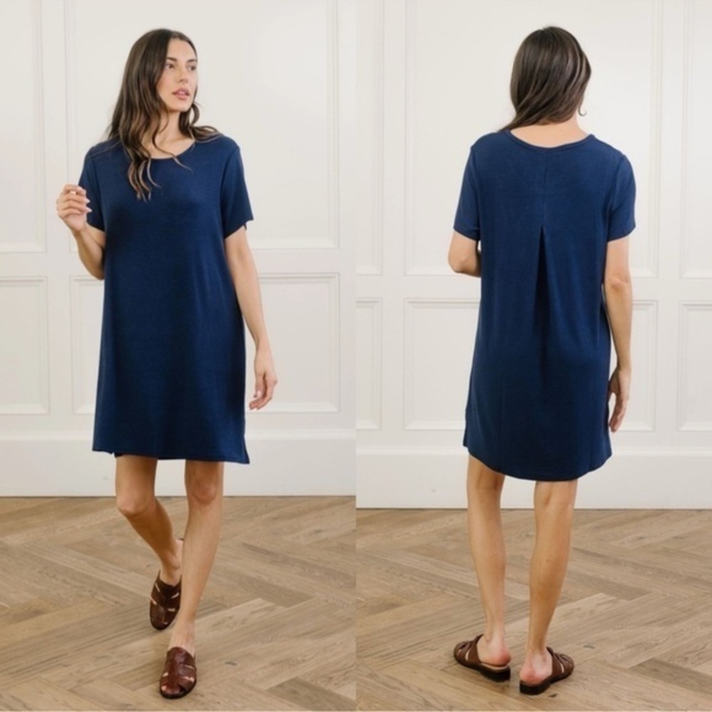 Cozy Earth Ribbed Short Sleeve Dress